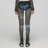 Gothamite Fishnet Stockings (Blue) - PunkRave