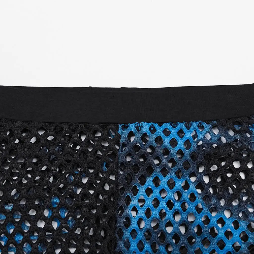 Gothamite Fishnet Stockings (Blue) - PunkRave