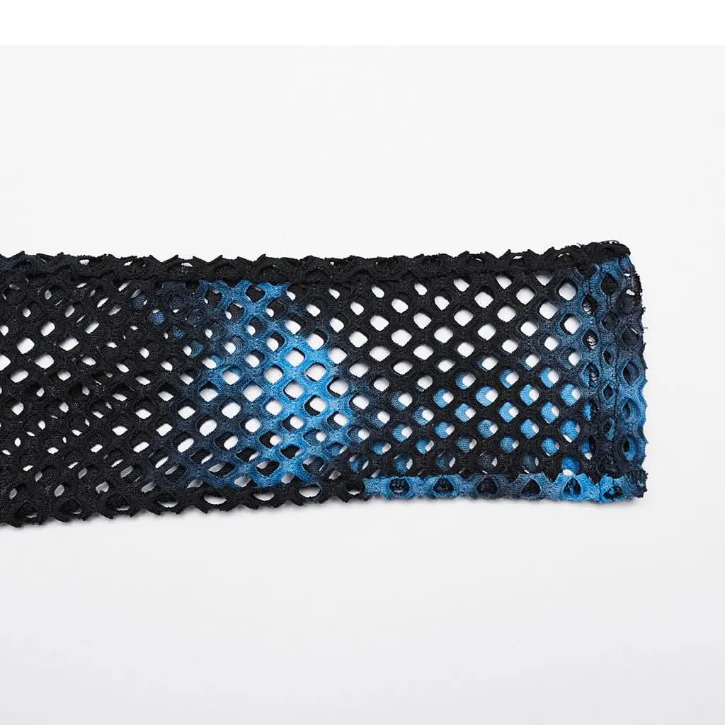 Gothamite Fishnet Stockings (Blue) - PunkRave