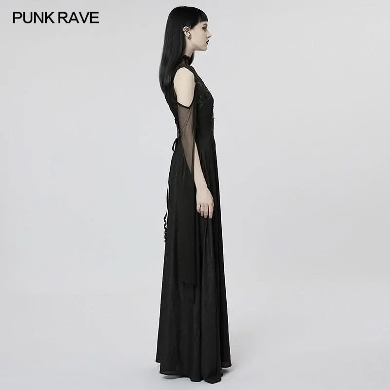 Gothic Majesty Maxi Dress - PunkRave