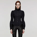 Gothic Renegade Button-Up Top - PunkRave