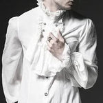 Gothic Ruffled shirt - PunkRave