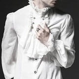 Gothic Ruffled shirt - PunkRave
