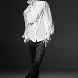 Gothic Ruffled shirt - PunkRave