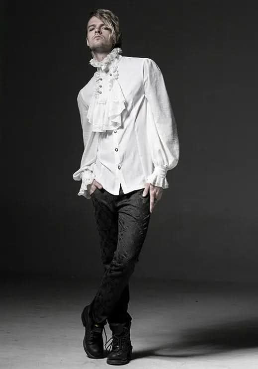 Gothic Ruffled shirt - PunkRave