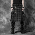 Gothic plaid kilt - PunkRave