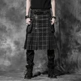Gothic plaid kilt - PunkRave