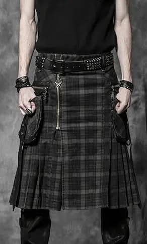 Gothic plaid kilt - PunkRave