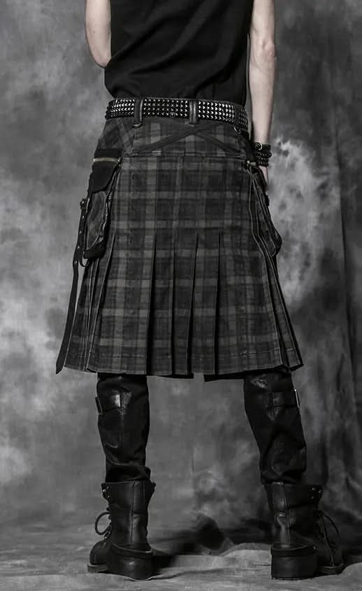 Gothic plaid kilt - PunkRave