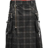 Gothic plaid kilt - PunkRave