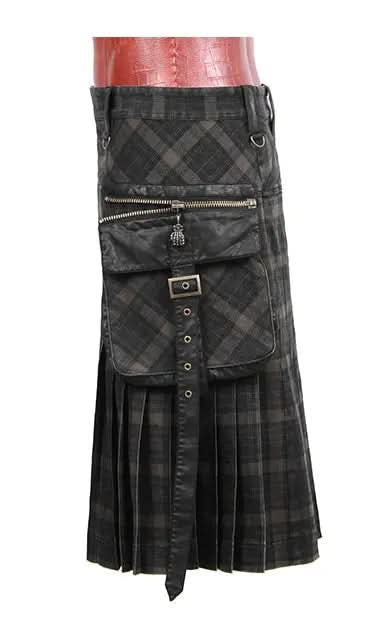 Gothic plaid kilt - PunkRave