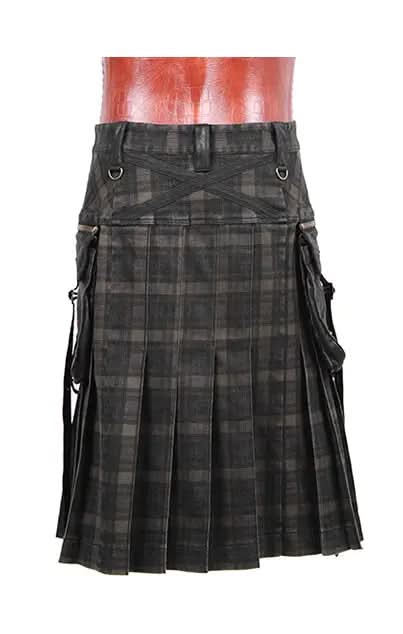 Gothic plaid kilt - PunkRave