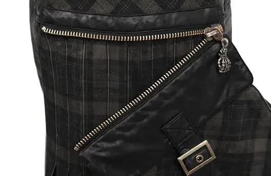 Gothic plaid kilt - PunkRave