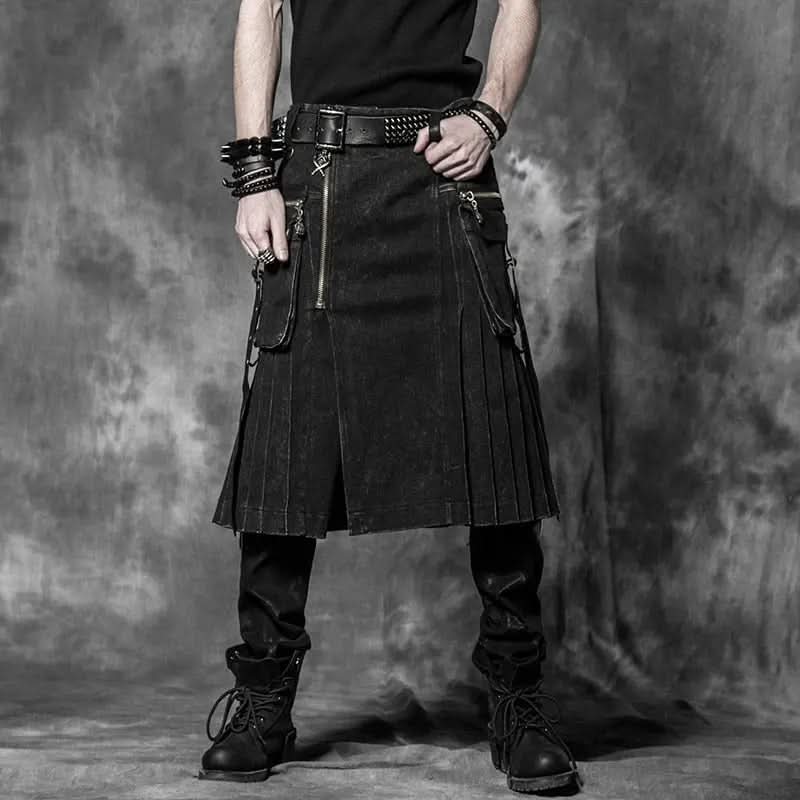Gothic plaid kilt - PunkRave
