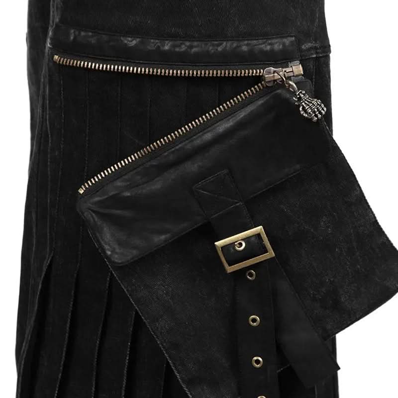 Gothic plaid kilt - PunkRave