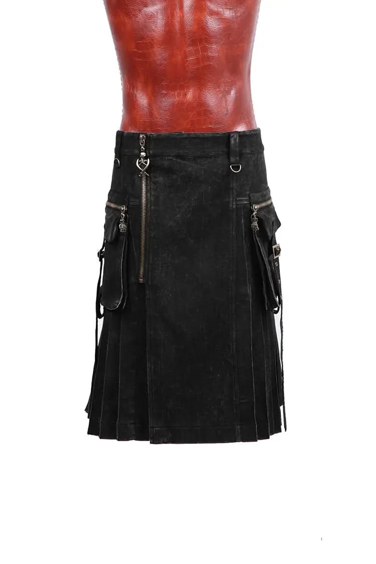 Gothic plaid kilt - PunkRave