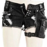 Gothic visual kei mini shorts My Store