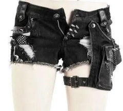 Gothic visual kei mini shorts My Store