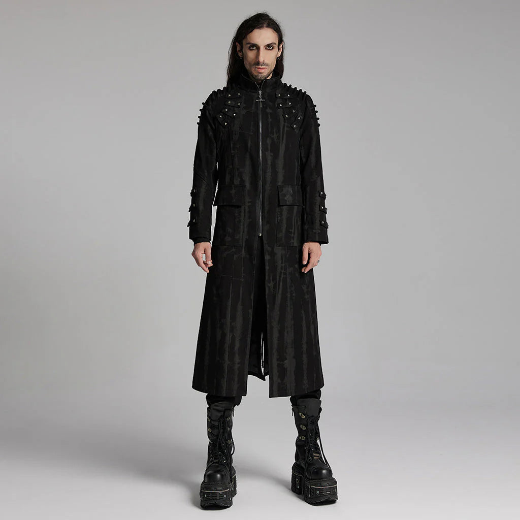 Grimspine Longline Gothic Coat PunkRave