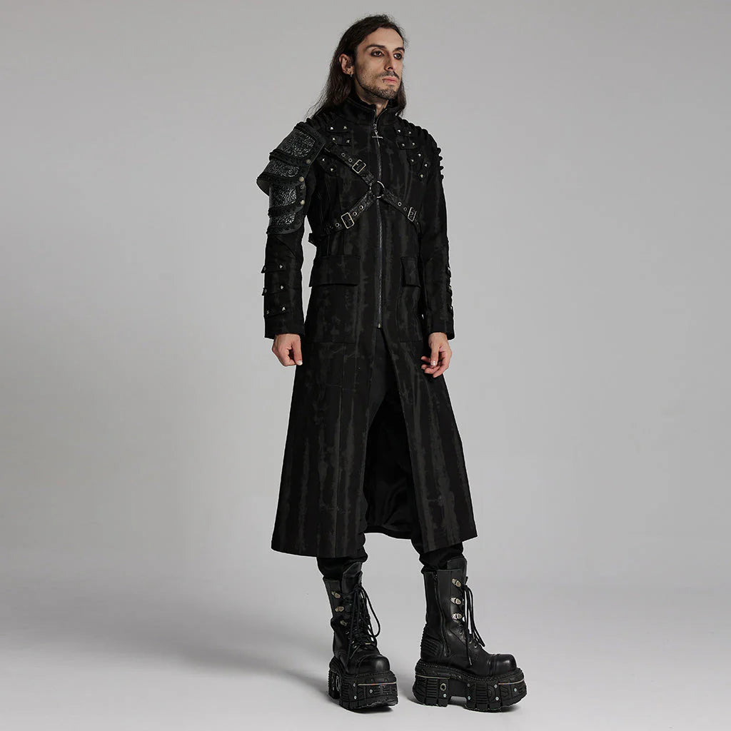 Grimspine Longline Gothic Coat PunkRave