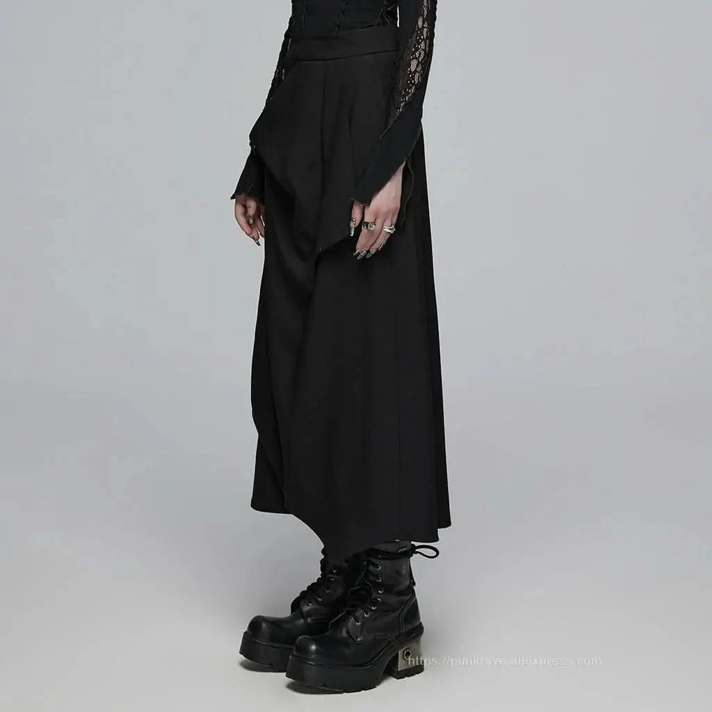 Grunge Garb Maxi Skirt - PunkRave