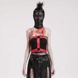 Hardcore Haven - Punk Mesh Mask With Mohawk - PunkRave