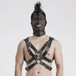 Hardcore Haven - Punk Mesh Mask With Mohawk - PunkRave