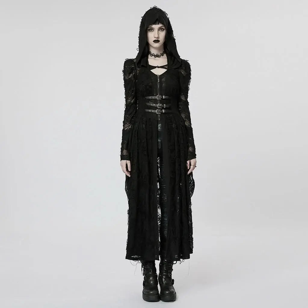 Hecate Distressed Cape Top - PunkRave