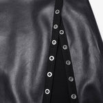 Hexmor Faux Leather Skirt - PunkRave
