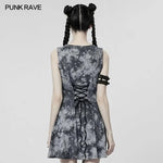 Industrial Chic Mini Dress - PunkRave