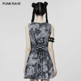 Industrial Chic Mini Dress - PunkRave