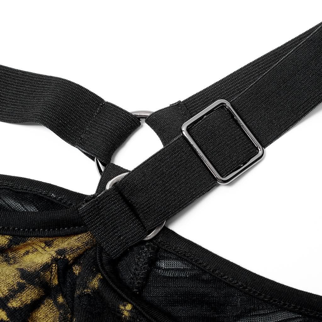 Infernal Eternal Off-shoulders Crop Top (Yellow) - PunkRave