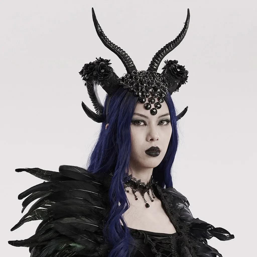 Inferno - Gothic Headpiece with Horns My Store