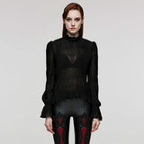 Ivory Mesh Top PunkRave
