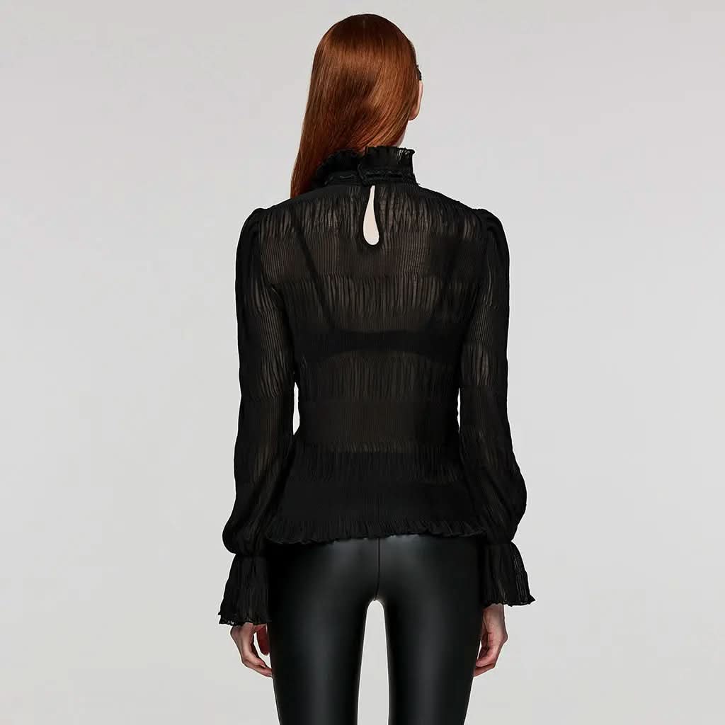 Ivory Mesh Top PunkRave