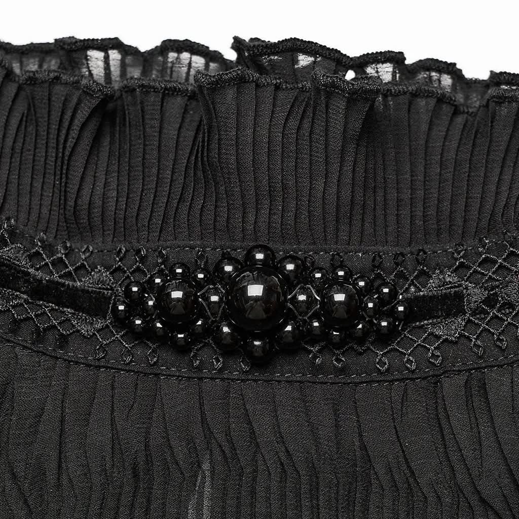 Ivory Mesh Top PunkRave