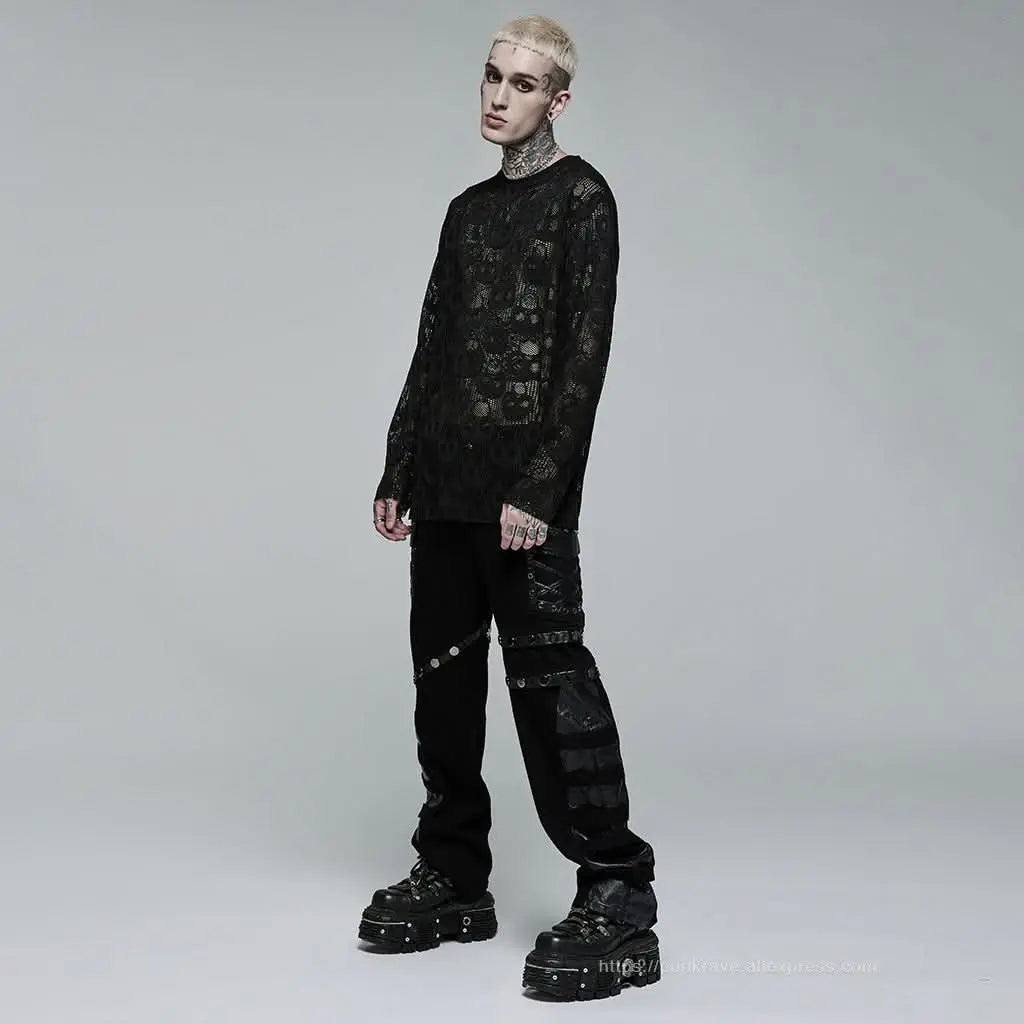 Killing Moon Mesh Skull Tee - PunkRave