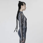 Lazarus Printed Turtleneck - Black and White - PunkRave