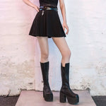 Locked Up Skirt - Black - PunkRave