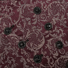 Lucifer Floral Waistcoat (Red) - PunkRave