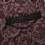Lucifer Floral Waistcoat (Red) - PunkRave