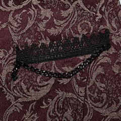 Lucifer Floral Waistcoat (Red) - PunkRave