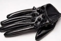 Lucretia My Reflection Gloves - Shiny Black - PunkRave