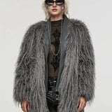 Lunar Curses Fur Coat - PunkRave