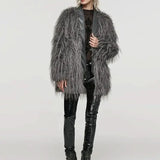 Lunar Curses Fur Coat - PunkRave