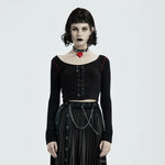 Macabre Crop Top - PunkRave