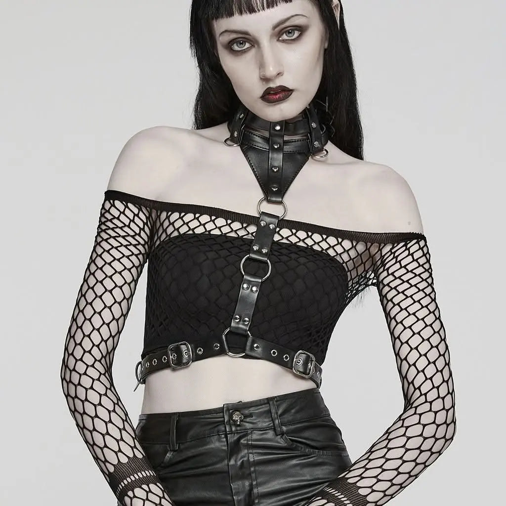 Macabre Majesty PU Harness - PunkRave
