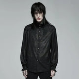 Malignance Sheer Floral Button Up Shirt - PunkRave