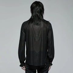 Malignance Sheer Floral Button Up Shirt - PunkRave