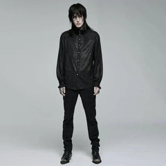 Malignance Sheer Floral Button Up Shirt - PunkRave